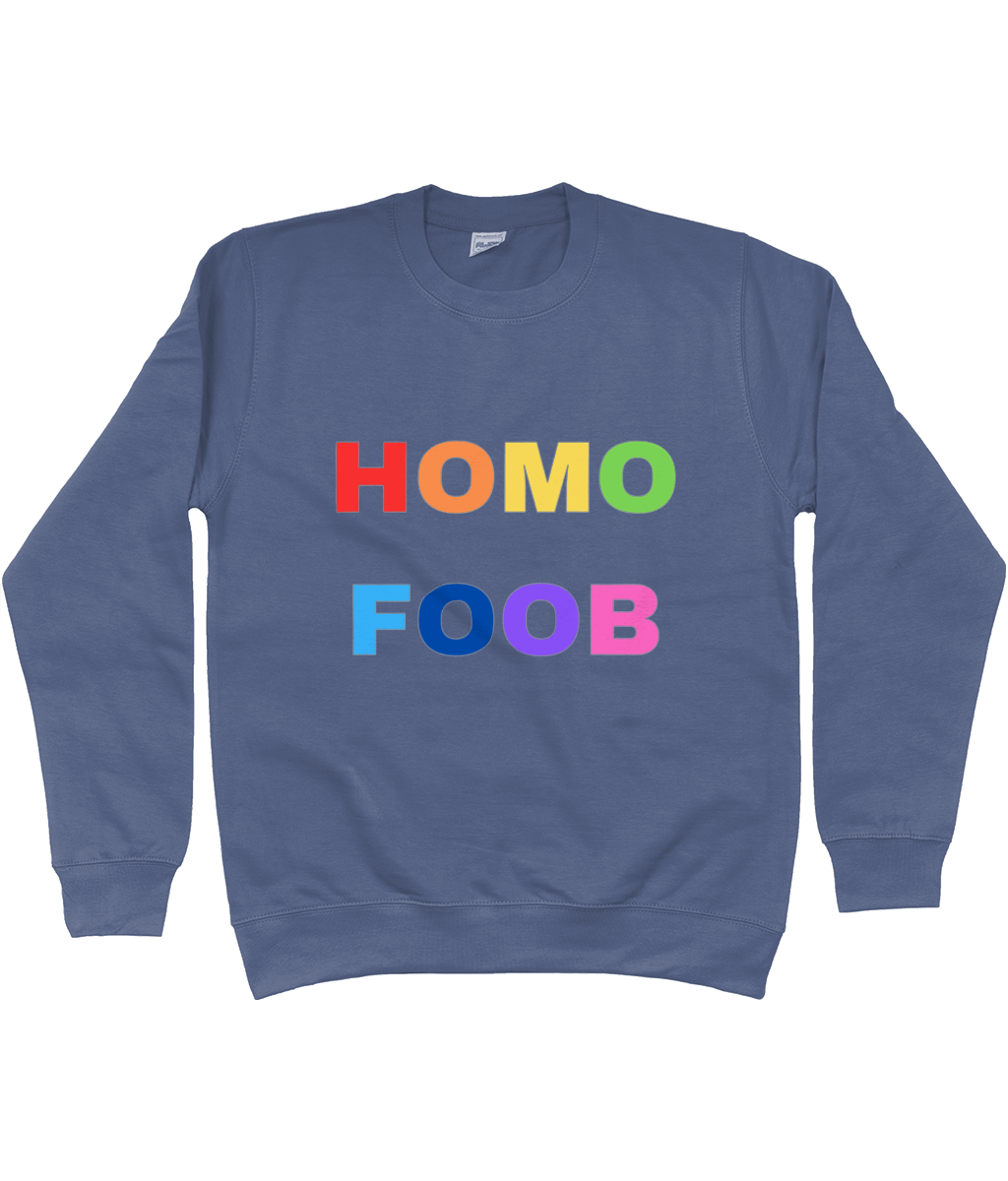 HOMOFOOB (REGENBOOG) CREWNECK