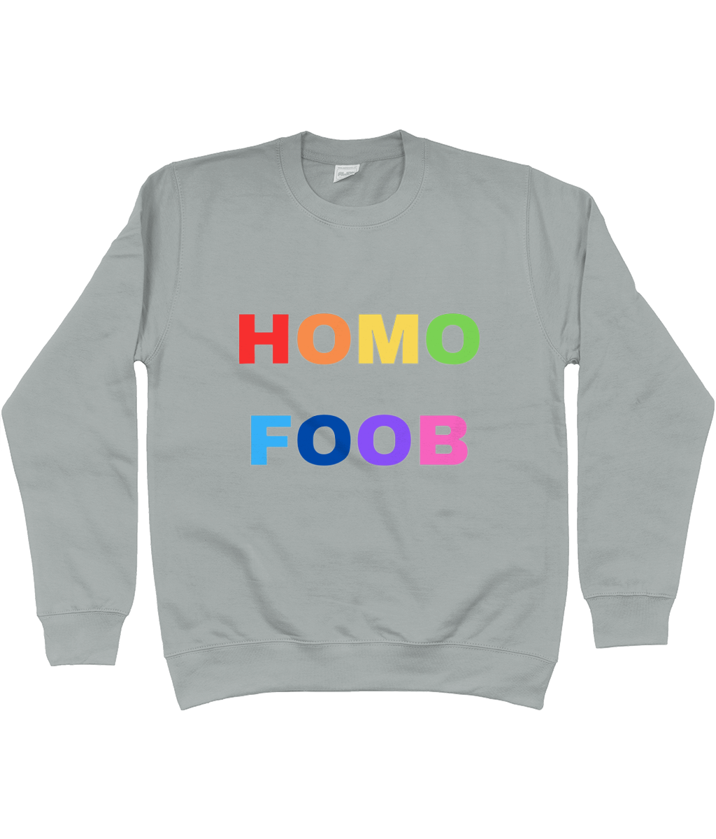 HOMOFOOB (REGENBOOG) CREWNECK