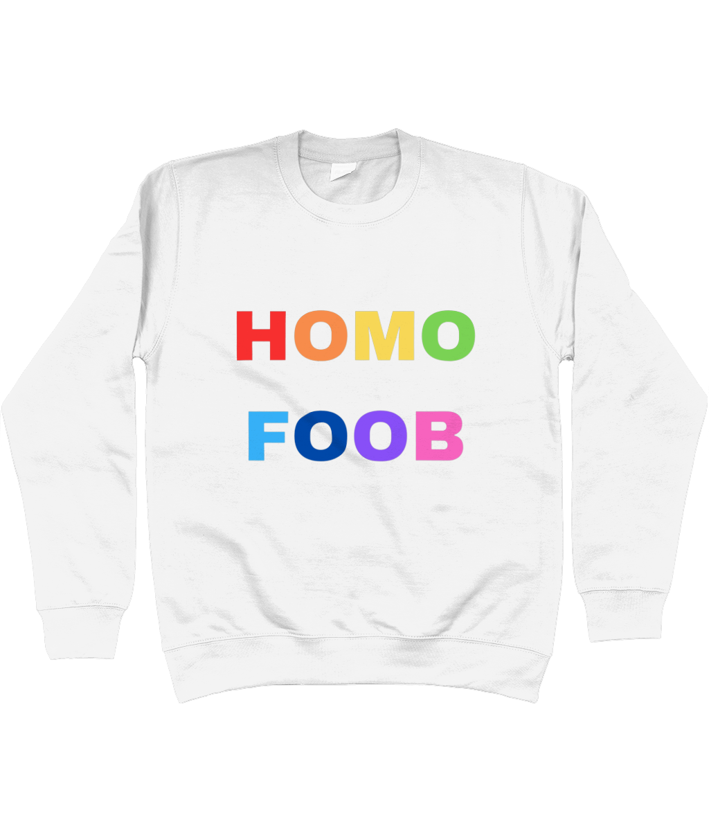 HOMOFOOB (REGENBOOG) CREWNECK