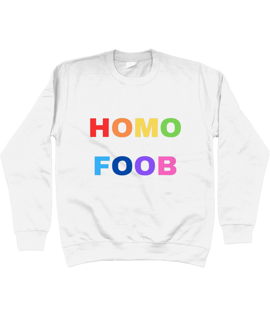 HOMOFOOB (REGENBOOG) CREWNECK