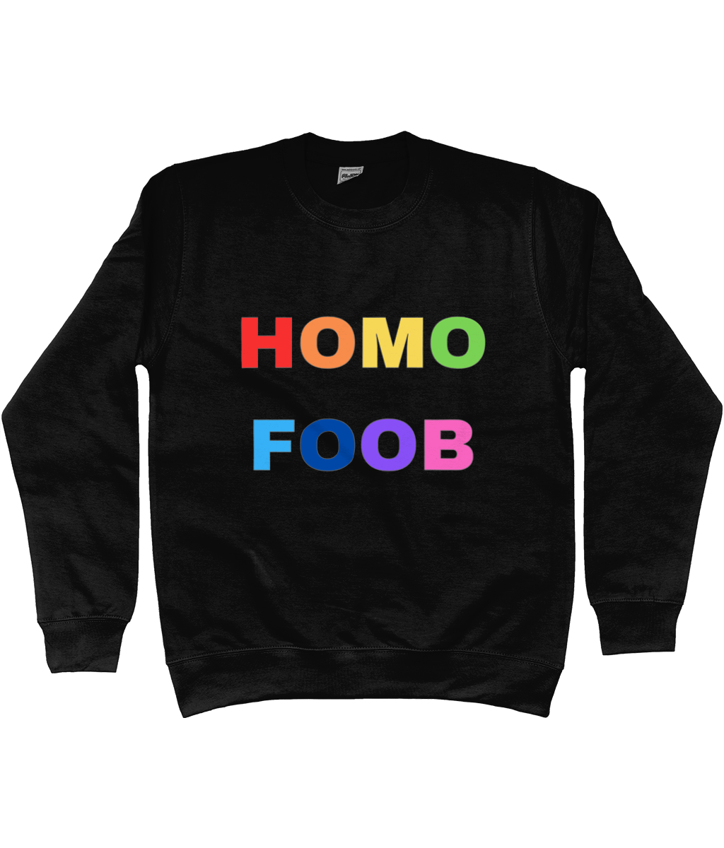 HOMOFOOB (REGENBOOG) CREWNECK